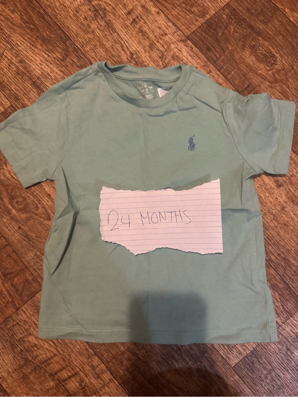 Ralph Lauren Light Green Short-Sleeve Polo Tee with Navy Pony